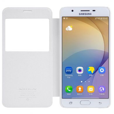 Чехол-книжка NILLKIN Sparkle Series для Samsung Galaxy J5 Prime - White