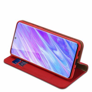 Кожаный чехол DUX DUCIS Wish Series для Samsung Galaxy S20 Plus (G985) - Red