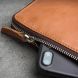 Кожаный чехол-портмоне QIALINO Modern Wallet для смартфонов - Brown. Фото 9 из 11