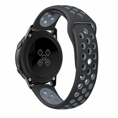 Ремешок Deexe Dot Color для Samsung Watch Active / Active 2 40mm / Active 2 44mm - Black / Blue