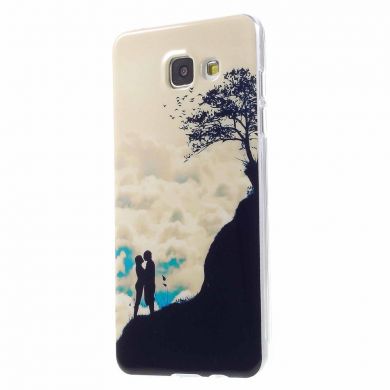 Силиконовая накладка Deexe Life Style для Samsung Galaxy A3 (2016) - Mountains and Lovers
