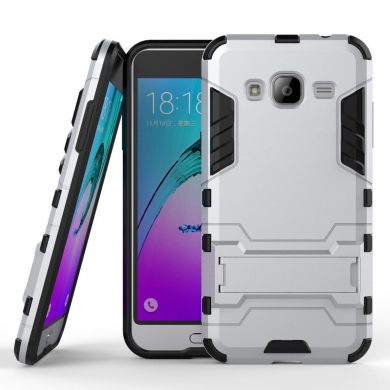 Защитная накладка UniCase Hybrid для Samsung Galaxy J3 2016 (J320) - Silver