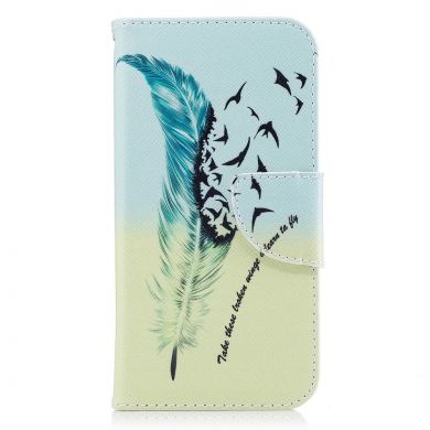Чехол-книжка UniCase Color Wallet для Samsung Galaxy J7 2017 (J730) - Feather Pattern