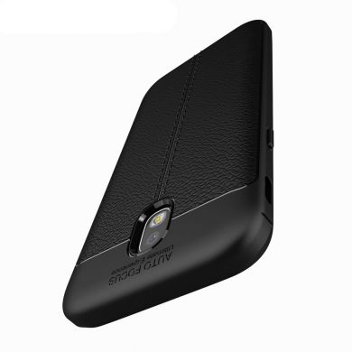 Захисний чохол Deexe Leather Cover для Samsung Galaxy J7 2017 (J730) - Black
