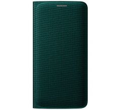 Чехол Flip Wallet Textil для Samsung S6 EDGE (G925) EF-WG925BBEGRU - Green