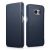 Кожаный чехол ICARER Slim для Samsung Galaxy S7 edge (G935) - Dark Blue
