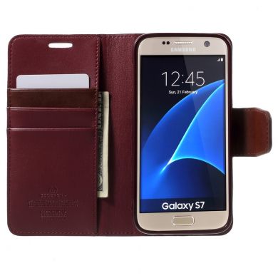 Чехол-книжка MERCURY Sonata Diary для Samsung Galaxy S7 (G930) - Wine Red