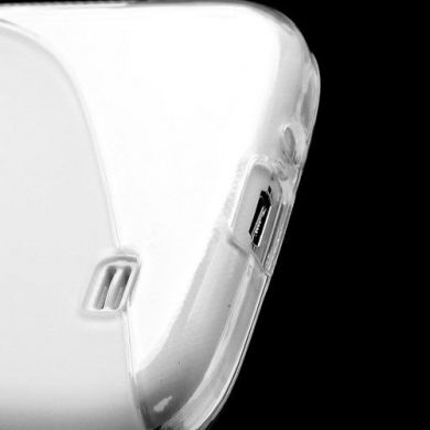 Силиконовая накладка Deexe S Line для Samsung Galaxy S4 (i9500) - Transparent