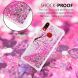 Силиконовая (TPU) накладка Deexe Fashion Glitter для Samsung Galaxy A10s (A107) - Peach Blossom. Фото 4 из 7