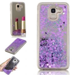 Силиконовая (TPU) накладка Deexe Fashion Glitter для Samsung Galaxy A6 2018 (A600) - Purple