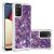 Силиконовый (TPU) чехол Deexe Liquid Glitter для Samsung Galaxy A02s (A025) - Purple