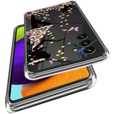 Силиконовый (TPU) чехол Deexe Pretty Glossy для Samsung Galaxy M14 (M146) - Flower Fairy