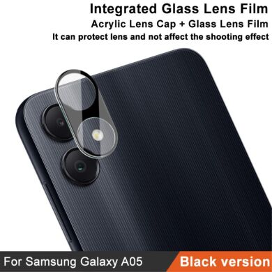 Защитное стекло на камеру IMAK Black Glass Lens для Samsung Galaxy A05 (A055) - Black