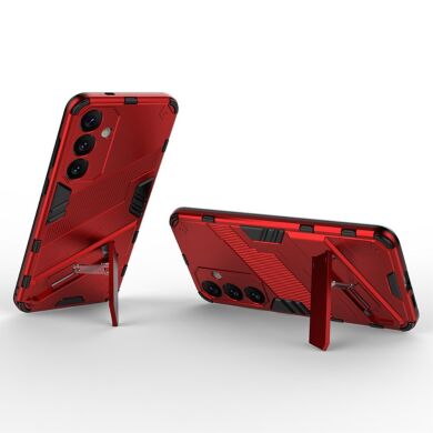 Защитный чехол Deexe Bibercas для Samsung Galaxy S24 Plus - Red