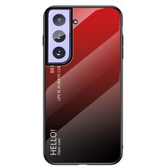 Захисний чохол Deexe Gradient Color для Samsung Galaxy S21 - Red / Black