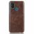 Защитный чехол Deexe Leather Back Cover для Samsung Galaxy M30s (M307) / Galaxy M21 (M215) - Brown
