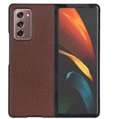 Захисний чохол Deexe Leather Case для Samsung Galaxy Fold 2 - Brown