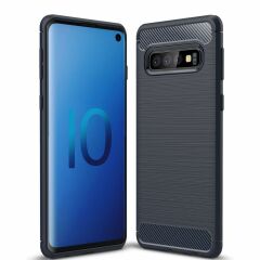 Защитный чехол UniCase Carbon для Samsung Galaxy S10 - Dark Blue