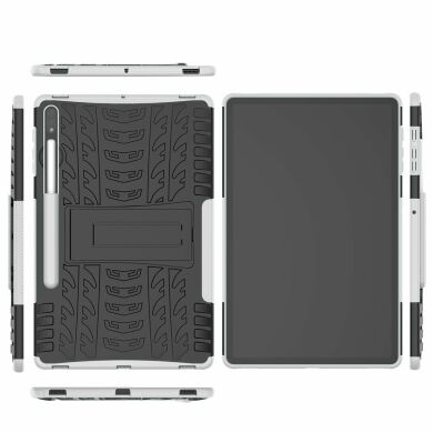 Защитный чехол UniCase Combo для Samsung Galaxy Tab S7 FE / S7 Plus / S8 Plus (T730/736/800/806/970/975) - White