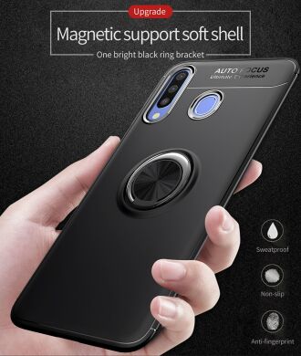 Защитный чехол UniCase Magnetic Ring для Samsung Galaxy A30 (A305) / A20 (A205) - Black / Red