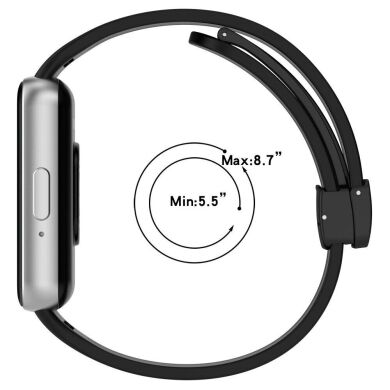 Ремешок Deexe Magnetic Braselet для Samsung Galaxy Fit 3 - Dark Grey
