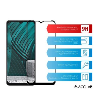 Защитное стекло ACCLAB Full Glue для Samsung Galaxy M12 (M127) - Black