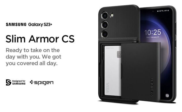Захисний чохол Spigen (SGP) Slim Armor CS для Samsung Galaxy S23 Plus (S916) - Black
