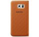 Чехол Flip Wallet Fabric для Samsung S6 (G920) EF-WG920BBEGRU - Orange. Фото 2 из 4