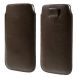 Чехол-карман Deexe Handy Pouch L для смартфонов шириной до 78мм - Brown. Фото 1 из 5