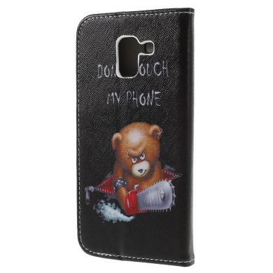 Чехол-книжка Deexe Color Wallet для Samsung Galaxy J6 2018 (J600) - Don't Touch My Phone D