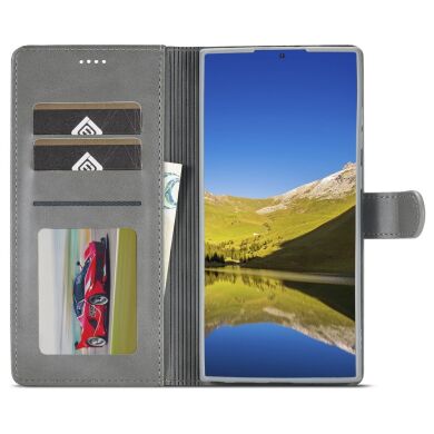 Чехол LC.IMEEKE Wallet Case для Samsung Galaxy S22 Ultra - Grey