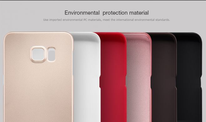 Пластиковая накладка NILLKIN Frosted Shield для Samsung Galaxy S6 edge+ (G928) - Black