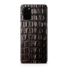 Кожаная наклейка Glueskin для Samsung Galaxy S20 (G980) - Black Alligator