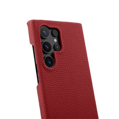 Кожаный чехол MELKCO Leather Case для Samsung Galaxy S24 Ultra (S928) - Red