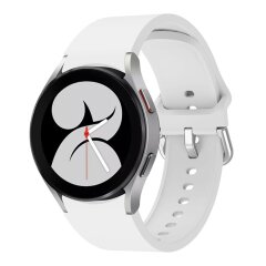 Ремешок Deexe Soft Silicone для Samsung Galaxy Watch 4 Classic (46mm) / Watch 4 Classic (42mm) / Watch 4 (40mm) / Watch 4 (44mm) - White