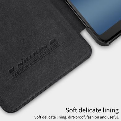 Чехол-книжка NILLKIN Qin Series для Samsung Galaxy A8 2018 (A530) - Black