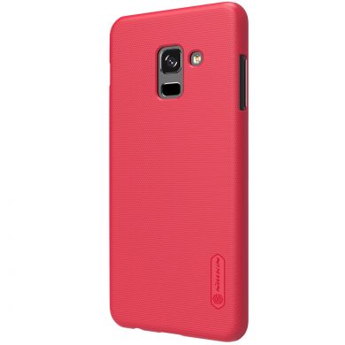 Пластиковый чехол NILLKIN Frosted Shield для Samsung Galaxy A8 + 2018 (A730) + пленка - Red