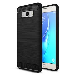Силиконовый чехол UniCase Carbon для Samsung Galaxy J7 2016 (J710) - Black