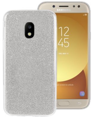 Силіконовий (TPU) чохол UniCase Glitter Cover для Samsung Galaxy J7 2017 (J730) - Silver