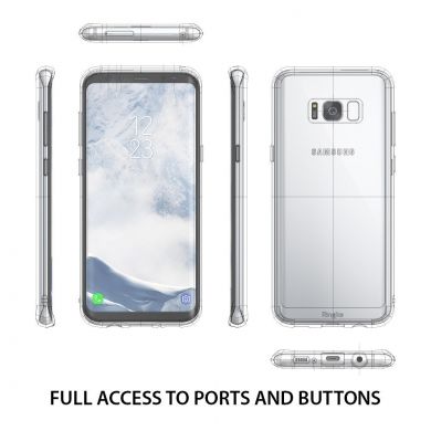 Защитный чехол RINGKE Fusion для Samsung Galaxy S8 (G950) - Smoke Black