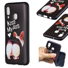 Силиконовый (TPU) чехол UniCase Color Style для Samsung Galaxy A40 (А405) - Kiss My Ass