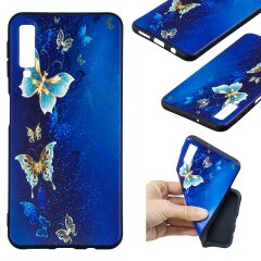 Силиконовый (TPU) чехол UniCase Color Style для Samsung Galaxy A7 2018 (A750) - Butterfly Pattern
