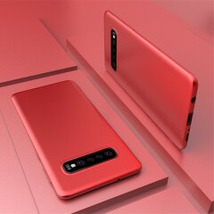 Силіконовий (TPU) чохол X-LEVEL Matte для Samsung Galaxy S10 (G973) - Red