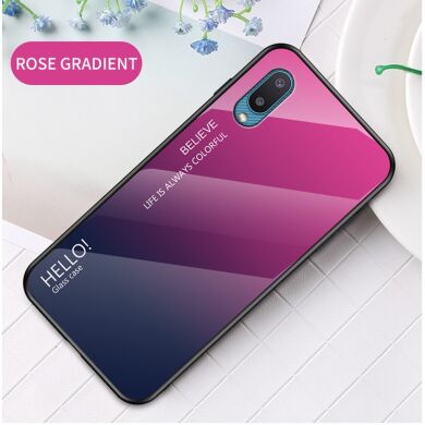 Защитный чехол Deexe Gradient Color для Samsung Galaxy A02 (A022) - Rose / Blue