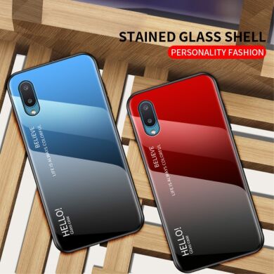 Защитный чехол Deexe Gradient Color для Samsung Galaxy A02 (A022) - Black / Grey