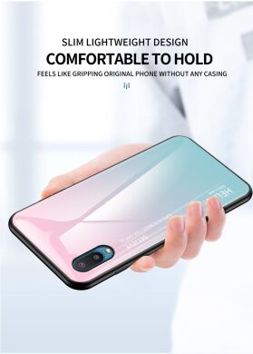 Защитный чехол Deexe Gradient Color для Samsung Galaxy A02 (A022) - Pink / Purple