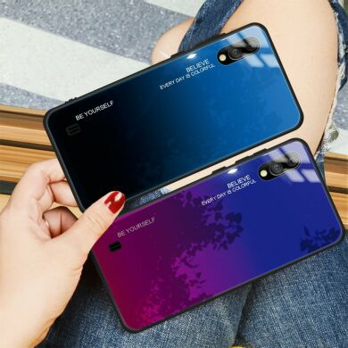 Защитный чехол Deexe Gradient Color для Samsung Galaxy M10 (M105) - Cyan / Blue