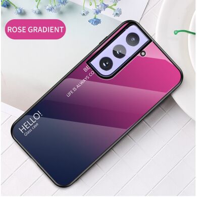 Защитный чехол Deexe Gradient Color для Samsung Galaxy S21 - Rose / Blue