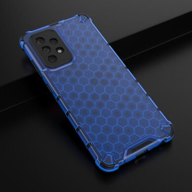 Защитный чехол Deexe Honeycomb Series для Samsung Galaxy A52 (A525) / A52s (A528) - Blue