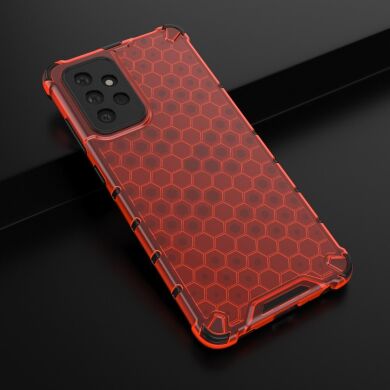 Защитный чехол Deexe Honeycomb Series для Samsung Galaxy A72 (А725) - Red